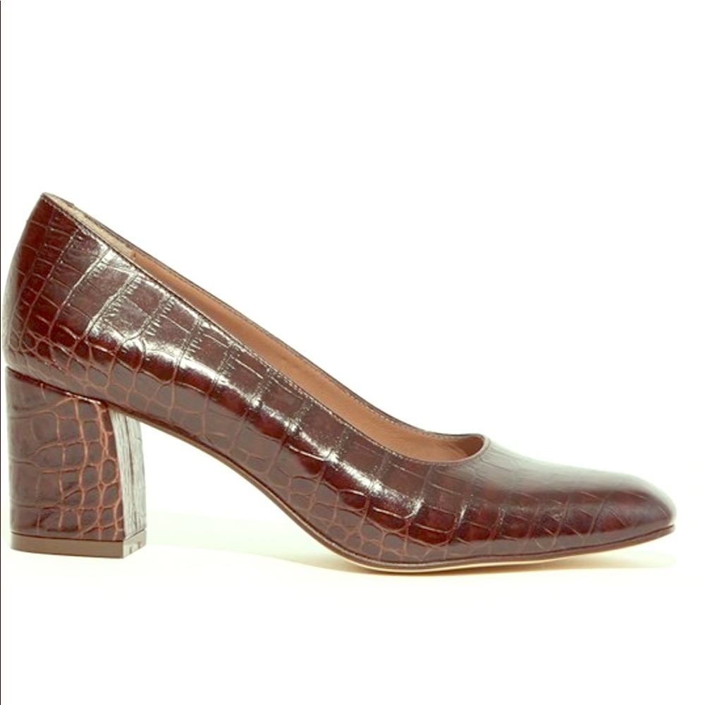 Faux croc Maryam Pump by Maryam Nassir Zadeh